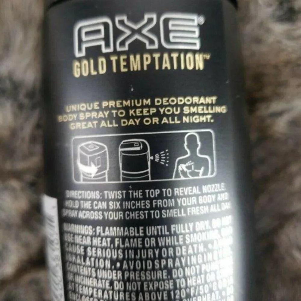 AXE Deodorant Bodyspray Gold Temptation‎ 4 oz.